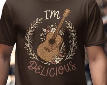 Funny Guitar Graphic, Guitar Player Gift, Christmas Gift for Her, Men Musician Tee, Retro Acoustic Shirt, Vintage Guitarist T-shirt