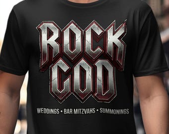 Rock God T-Shirt, Funny Metalhead Musician Gift