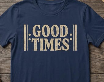 Vintage Music Notation T-Shirt, Good Times Graphic Tee, Musician Apparel
