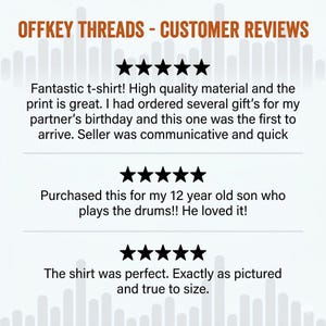 Bass Solo Stencil, Funny Bass Guitar Shirt, Gift For Musician, For Men And Women, Grunge Graphic Tee, Sarcastic Musician T-Shirt - OffKey Threads shop 5-star customer reviews card