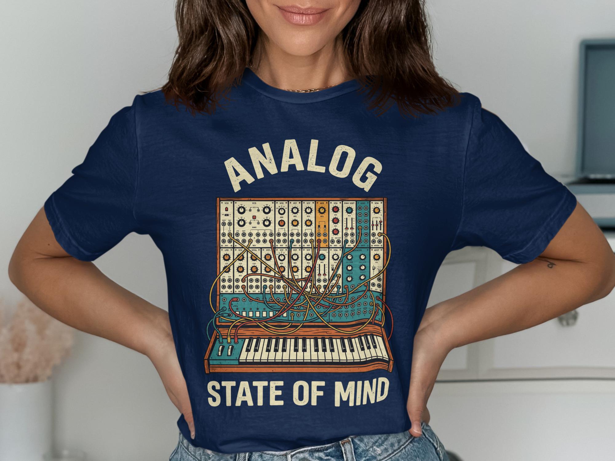Analog Synth T-shirt, Modular Synthesizer Graphic Tee, Retro Music ...