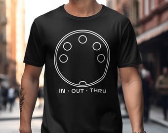 MIDI Connector Graphic Tee, Music Producer Shirt