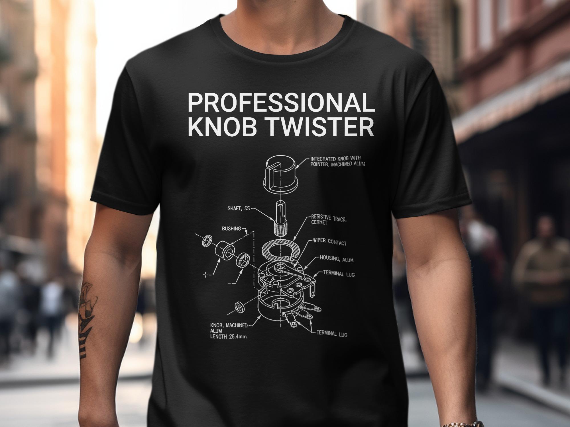 Professional Knob Twister T-shirt, Audio Engineer Music Producer