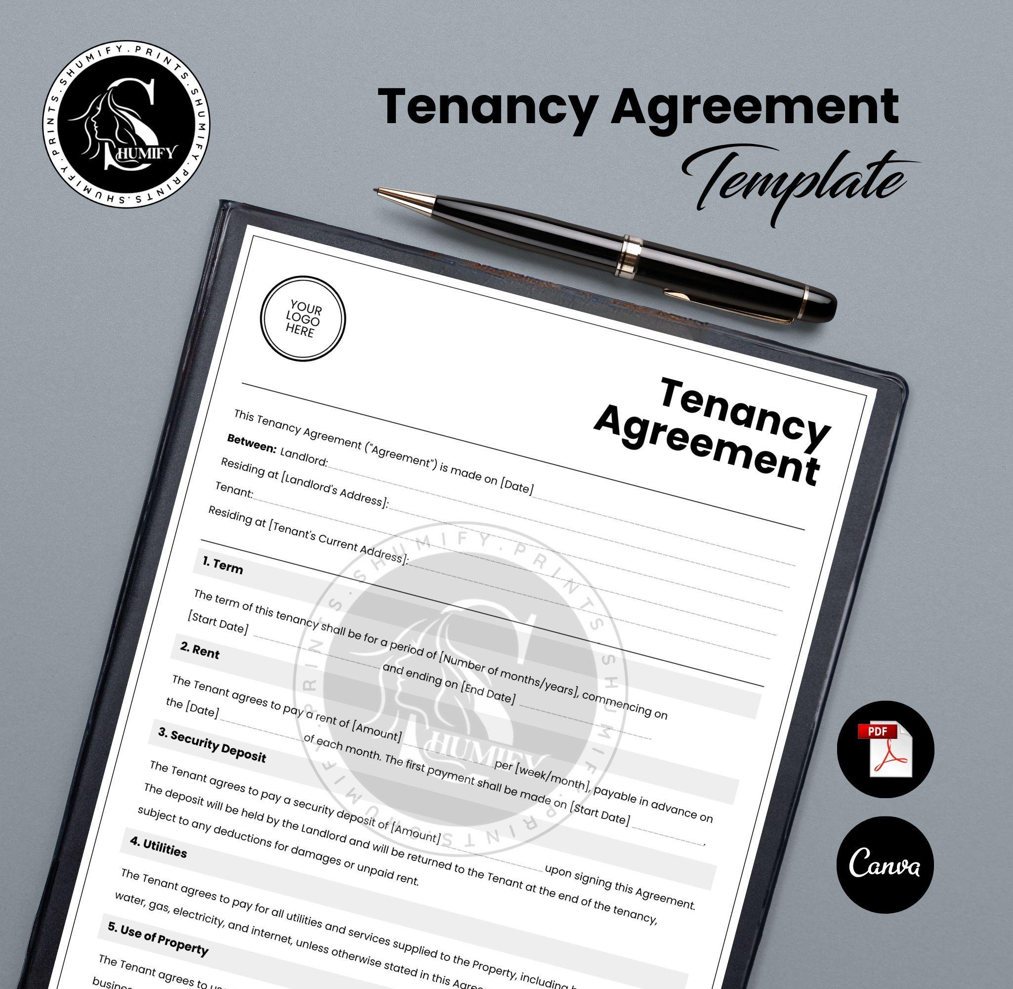 Editable Tenancy Agreement Template 2026 | Printable Rental Contract ...