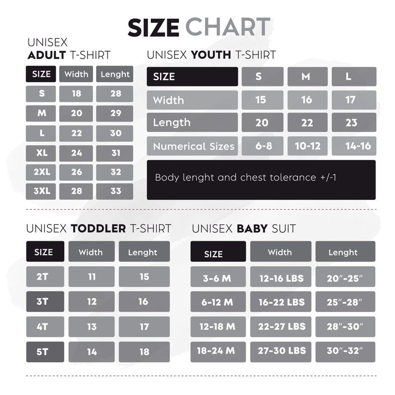 the size chart for a baby's size chart