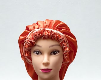 Handmade Reversible Satin Bonnet | Adjustable Tie Hair Wrap