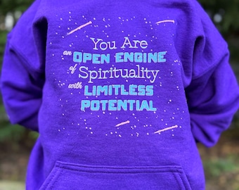Youth Positivity Graphic Hoodie | Inspirational Quote Sweatshirt