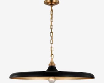 Elegante lampada a sospensione Piatto in stile Mid-Century Modern - Illuminazione moderna e minimalista per isola cucina