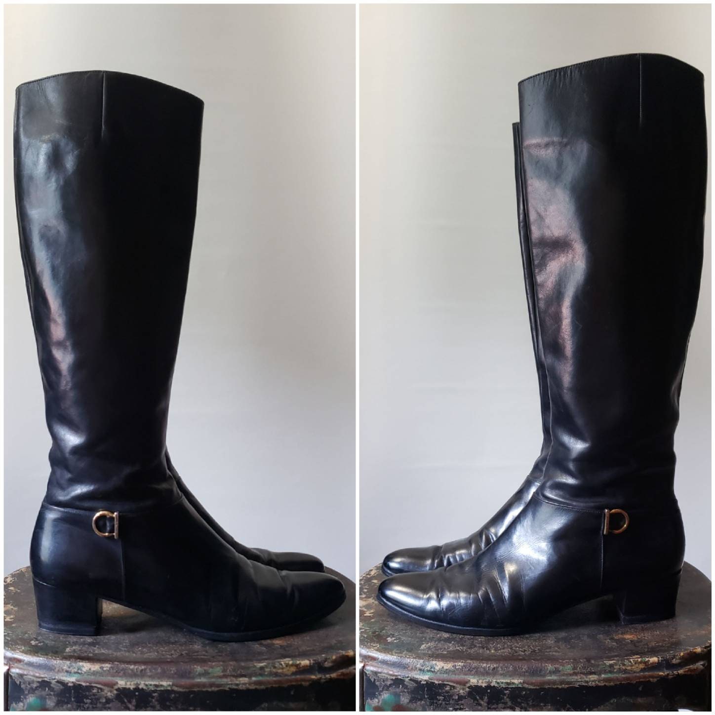 vintage ferragamo boots