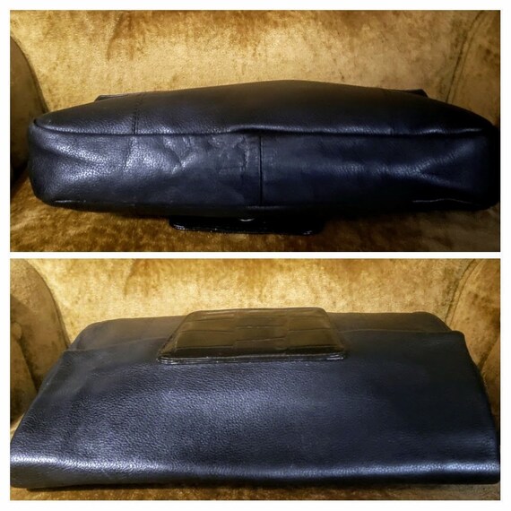 ENVELOPE CLUTCH 21 IN BLACK CALFSKIN