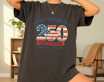American Flag Shirt, USA 250 Shirt, 4th of July Shirt, Retro Patriotic Tee, Vintage America Tee, 1776 2026 Shirt