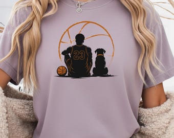 Basketball Dog Shirt, Athlete Jersey Tee, Sports Fan Graphic, Game Day Streetwear Design