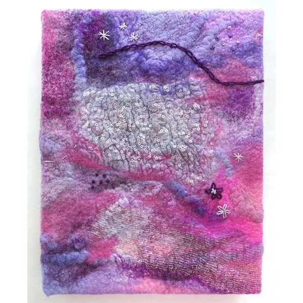 Nuno Felting E-Tutorial, Nuno Felting Video, How To Nuno Felt A Journal cover, Nuno Felting Class, Nuno Felting Tutorial, Learn To Felt