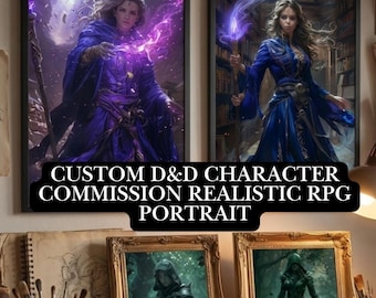 Custom D&D Character Commission Realistic RPG Portrait