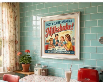 Personalized 1950s Vintage Poster