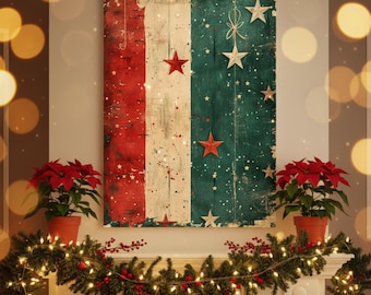 Retro Vintage Christmas Canvas Design Bundle