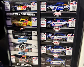 3D Printed 1/64 Nascar Box Diecast Wall Mounted Display. No Cars or Hardware Included