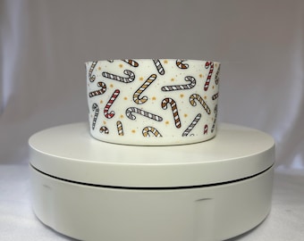 Funda protectora para vaso con forma de estrella de bastón de caramelo navideño