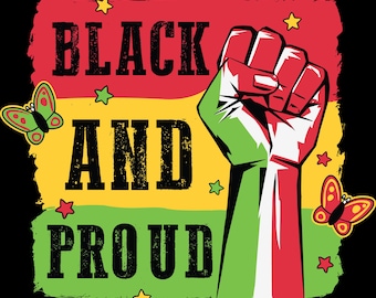Black Excellence Power Fist PNG | Juneteenth Design (Instant Download)