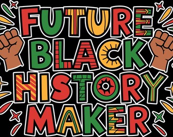 Black Excellence Power PNG | Afrocentric Design, Juneteenth Art (Instant Download)