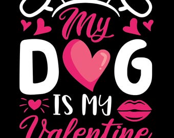 Dog Valentine Print | Funny Pet Lover Wall Art (Digital Download)