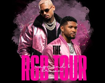 R&B Tour PNG Design: Raymond and Brown Concert Graphic (Digital Download)