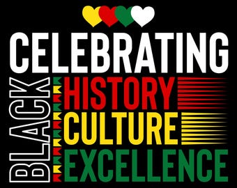 Black Excellence Design | Afrocentric Pride, Juneteenth (Instant Download PNG)