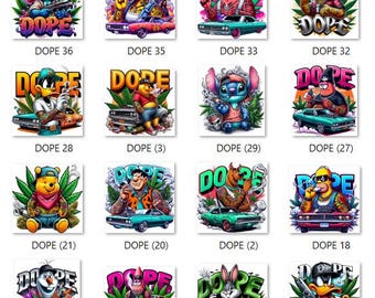 Stoner Cartoon Clipart Bundle | 90s PNG Graphics (Digital Download)