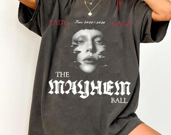 Lady Gaga the Mayhem Ball Tour Date T-shirt - Etsy
