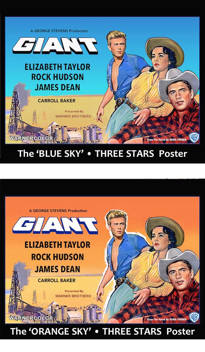 1956年の巨大映画ポスタープリント：ロック・ハドソン、エリザベス