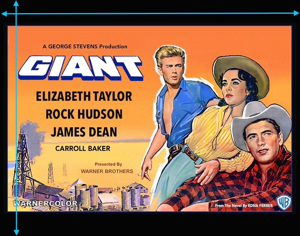 ポスター 海外 俳優 女優 ロック系 メタル系 ビンテージ⭐︎6枚まとめ売り!!⭐︎ 1956年巨大映画ポスタープリント：ロック・ハドソン、エリザベス