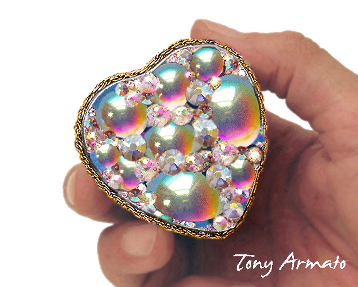 Anthony David Red Austrian Crystal Hair Accessory Clip Anthony David Red Austrian Crystal Hair Accessory Clip