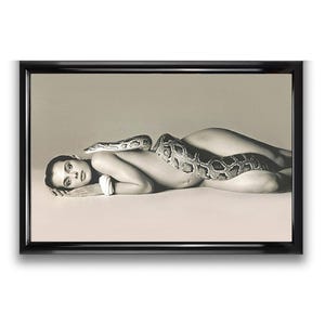 NASTASSJA KINSKI & The Serpent • Sepia Toned Framed Replica Prints autorstwa Avedon • 1981 • Na papierze Premium 11 Mil • Z bezpłatną wysyłką do USA !!!