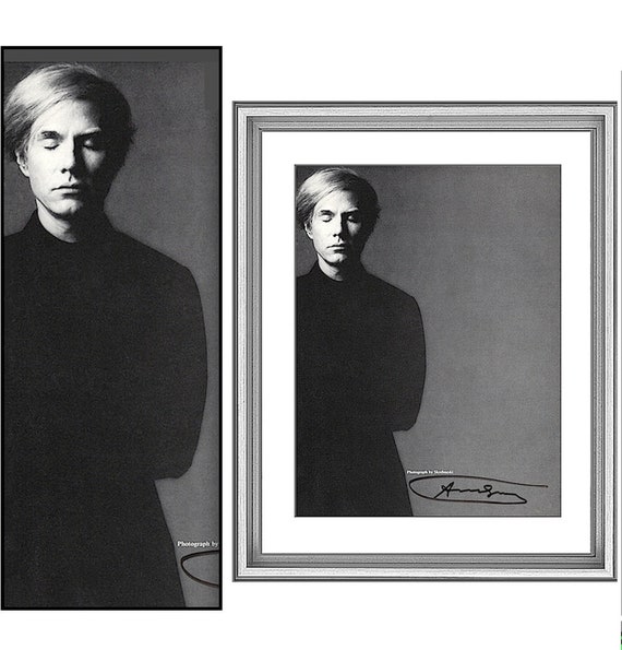 ANDY WARHOL Autographed Photograph by Victor Skrebneski