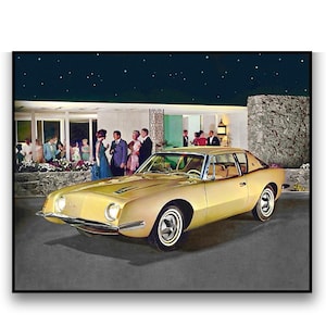 1963 AVANTI • The Mid Century CLASSIC • Promotional Photographic Print • Digitally Restored • On H Q Sturdy, Premium 11 Mil Paper • RARE !!!
