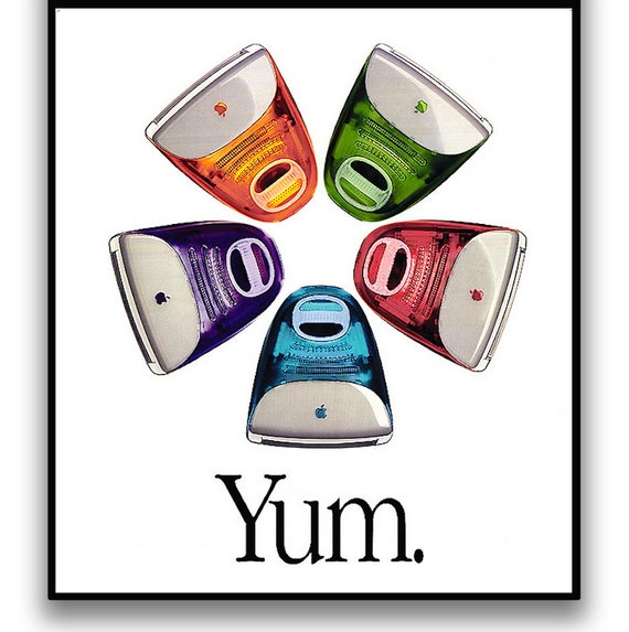 APPLE「YUM」ポスタープリント • クラシックな高品質レプリカ