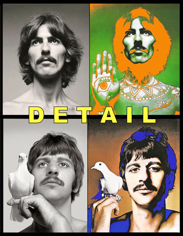 Beatles banner poster by Richard Avedon for stern 1968 on