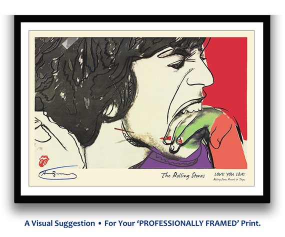 ROLLING STONES • 'love You Live' • Iconic • Rare, Andy Warhol