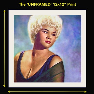 ETTA JAMES Five Different Vintage Portrait Prints Of The Timeless American Singer Available Framed Pick Your Favorite image 5