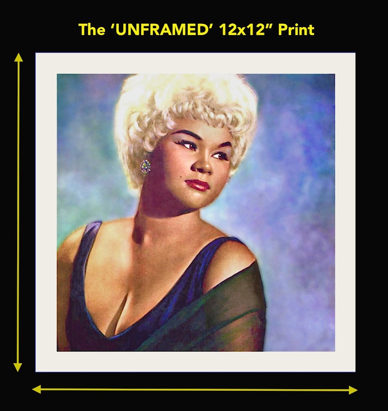 ETTA JAMES Five Different Vintage Portrait Prints Of The Timeless American Singer Available Framed Pick Your Favorite image 5