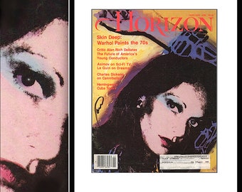 ANDY WARHOL Signed • Horizon Magazine, Jan.1988 • OOAK • Signed by Andy In 1980 • Framed • Diane von Furstenberg Cover • Rare & Collectible