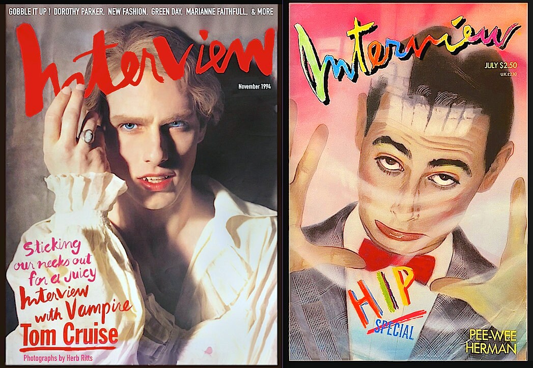 Interview magazine 1982年1月号◎フェイダナウェイ/ウィリアム
