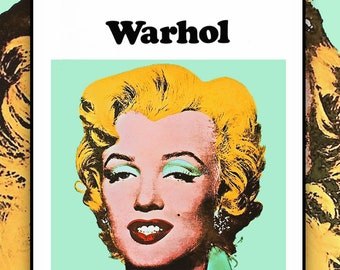 ANDY WARHOL • Tate Gallery’s 1971 Exhibition Poster Print Replica Of The Classic Turquoise Marilyn • Rare & Colectble • Available Framed !!!