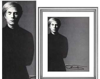 ANDY WARHOL Autographed Photograph By Victor Skrebneski • From The Jan.1980 Horizon Magazine • OOAK • Very Rare & Collectible • Signed !!!