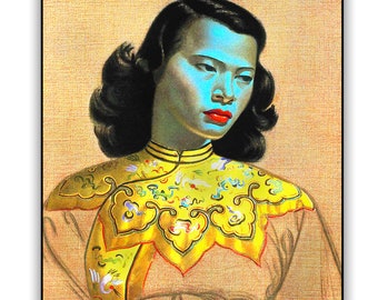 The CHINESE GIRL & Other Classic Vladimir Tretchikoff Portraits • High Quality, Non-Fade Prints • 3 Different Sizes • Available Framed •