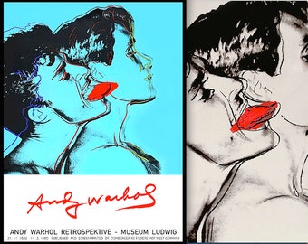 WARHOL / QUERELLE • The Classic 1989 Ludwig Museum POSTER Print Replicas • Rare & Collectible • Available Framed • Don't Miss This!