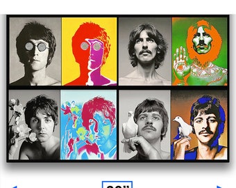 BEATLES • The 'Before & After' 1967 Psychedelic Portraits • Only ONE 24x36” Poster Is Available • Collectible • RARE • Priced To Sell !!!