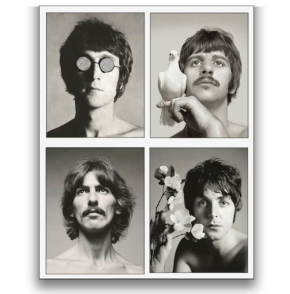 ビートルズ / 1967年アヴェドンの希少な白黒写真を組み合わせた