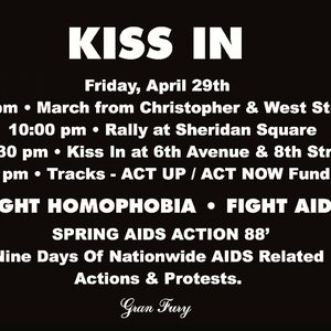 KISS IN A Rare Reconstructed Version Of The Classic 1988 'Read My Lips' Gran Fury Act Up Fundraiser Poster Frame Ready Don't Miss It image 4