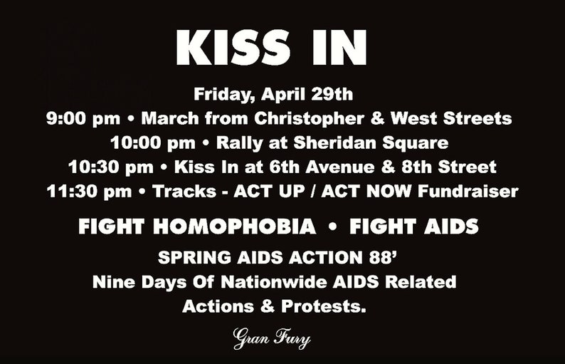 KISS IN A Rare Reconstructed Version Of The Classic 1988 'Read My Lips' Gran Fury Act Up Fundraiser Poster Frame Ready Don't Miss It image 4
